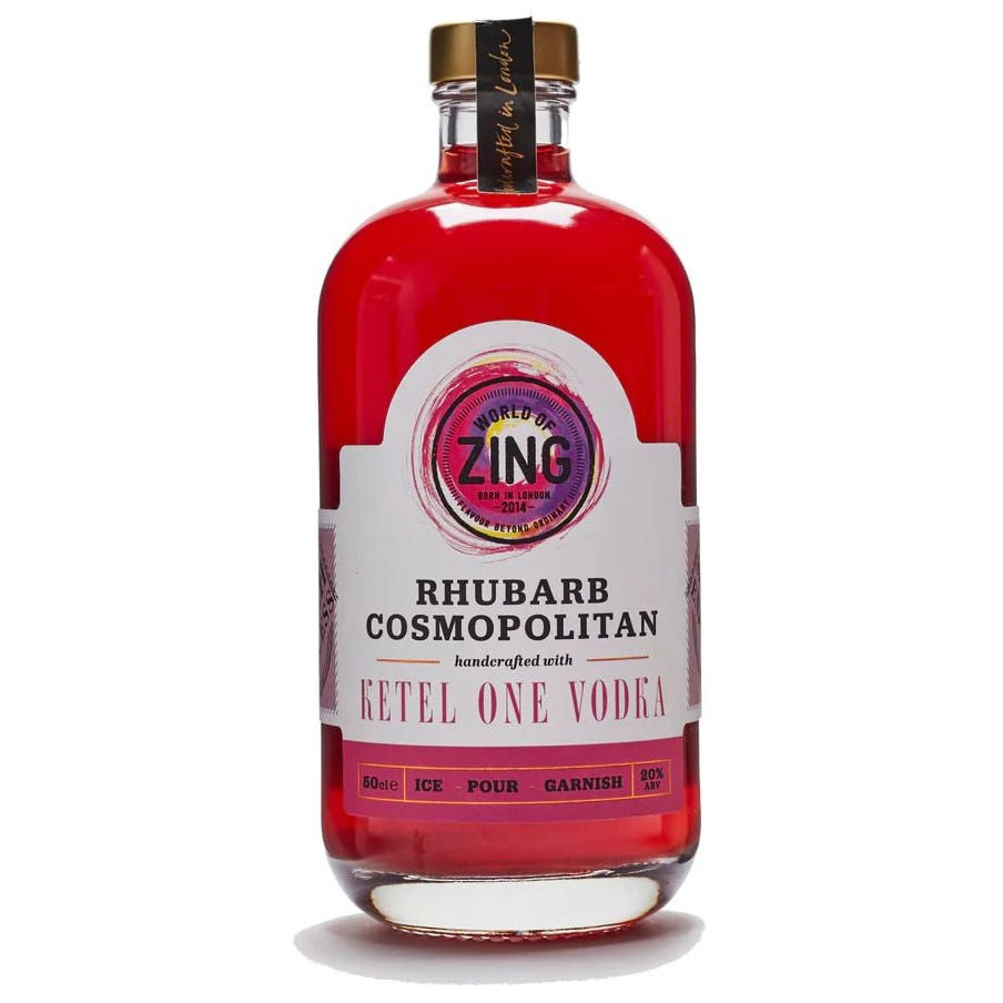 World of Zing Rhubarb Cosmopolitan