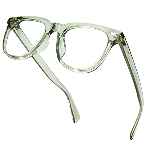VISOONE Square TR90 Blue Light Blocking Glasses with Anti Glare 