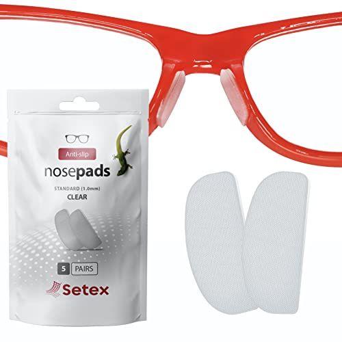 24 Pairs Adhesive Eye Glasses Nose Pads, D Shape Stick on Anti-Slip Soft  Silicone, Adhesive Nose Pads Glasses Nose Pad for Glasses, Eyeglasses and  Sunglasses Transparent