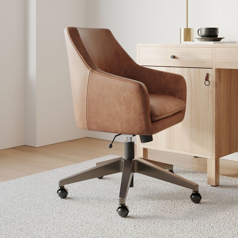 Buy online Slope Leather Swivel Office Chair now