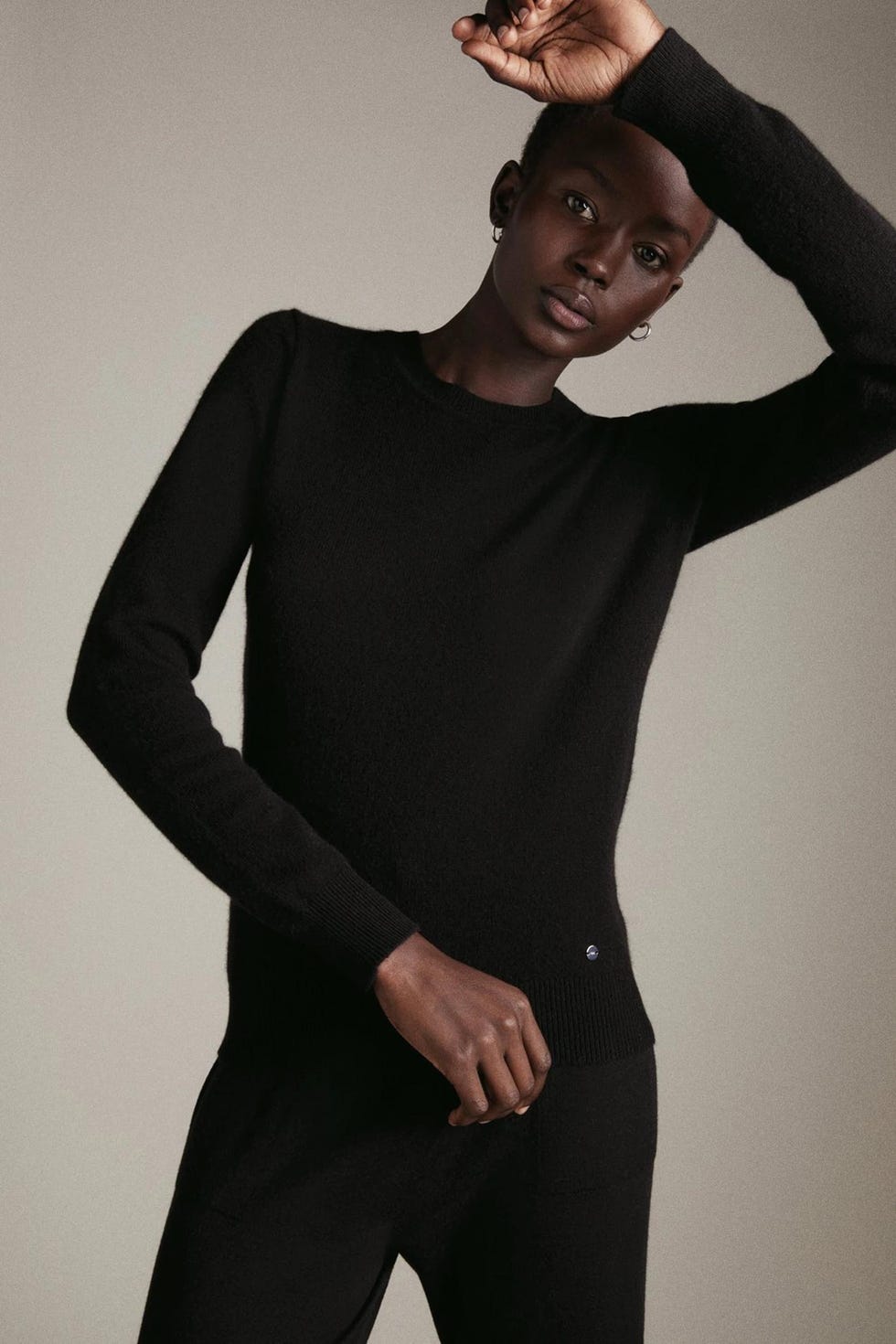 Cashmere Crew Neck Knitted Jumper