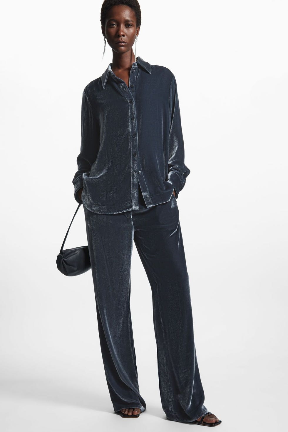 Straight Leg Velvet Pants