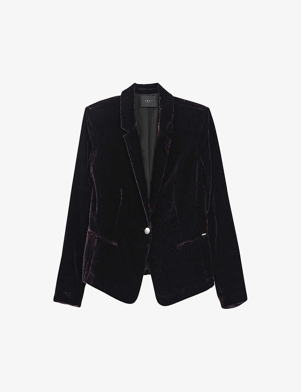 IKKS Regular-fit velvet jacket