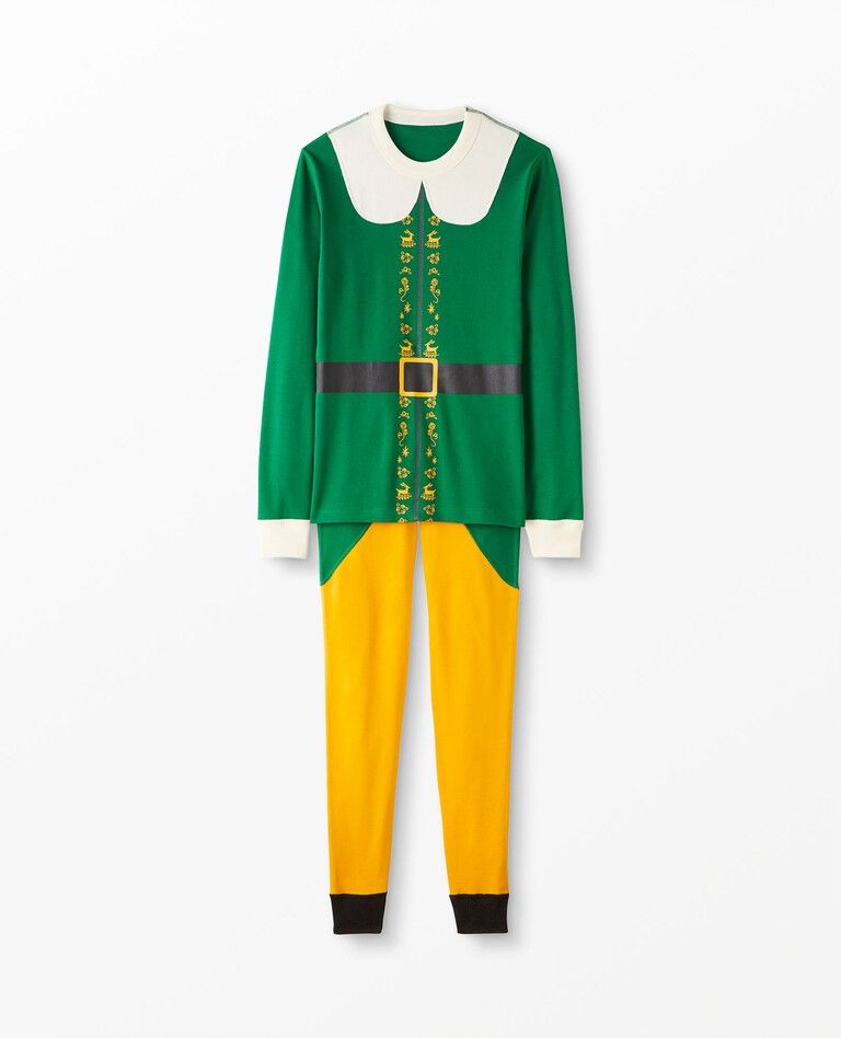 Adult Unisex Warner Bros™ Elf Character Long John Pajama Set