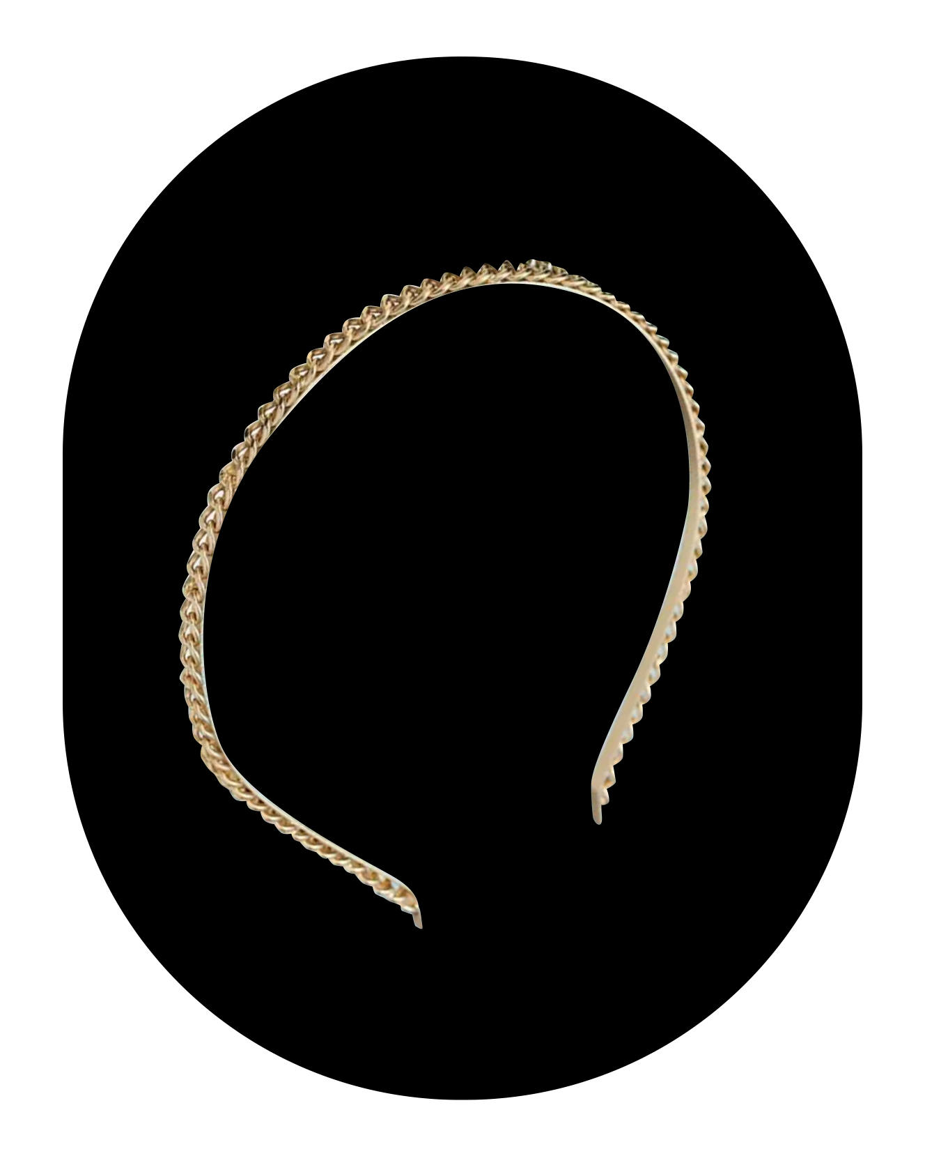 The Hair Edit Gold Cable Chaplet Headband