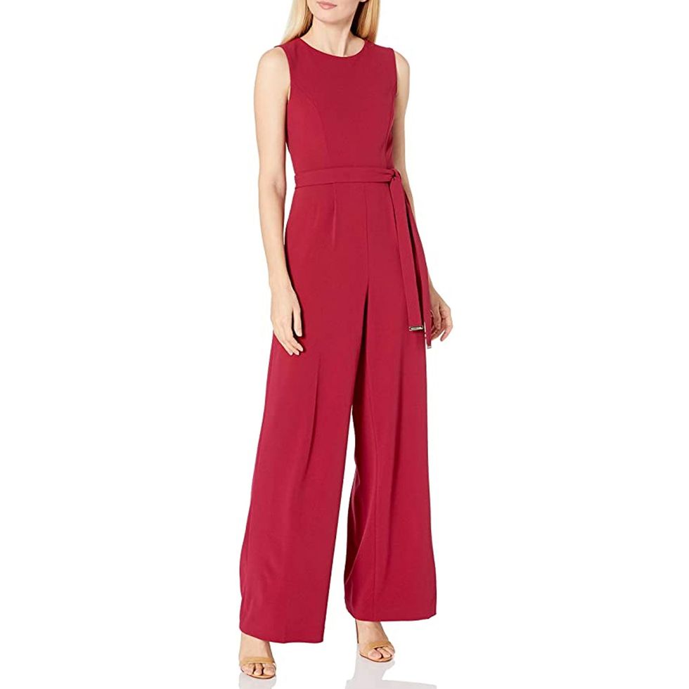 Red Crossing Back Jumpsuit Shopping Chic Summer Outfit Idea  Red jumpsuits  outfit, Chic summer outfits, Jumpsuit outfit wedding
