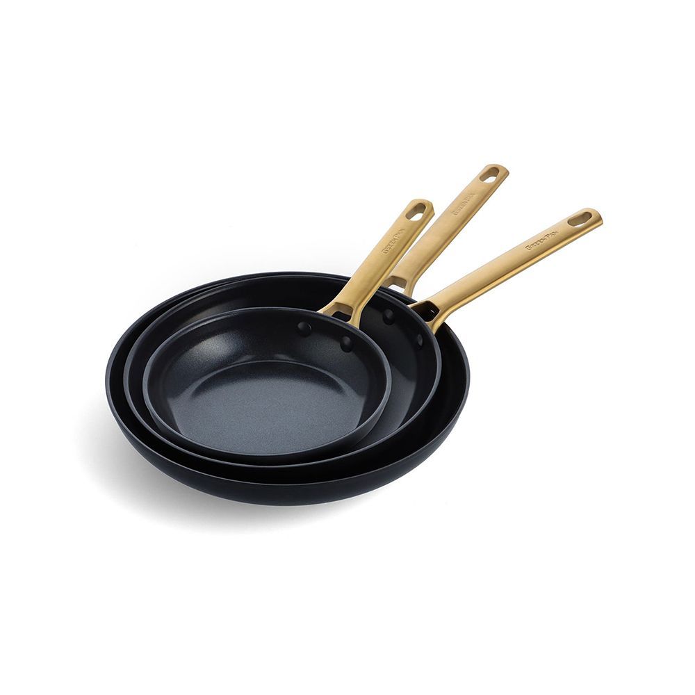 Reserve Set of 3 Ceramic Nonstick Frying Pans