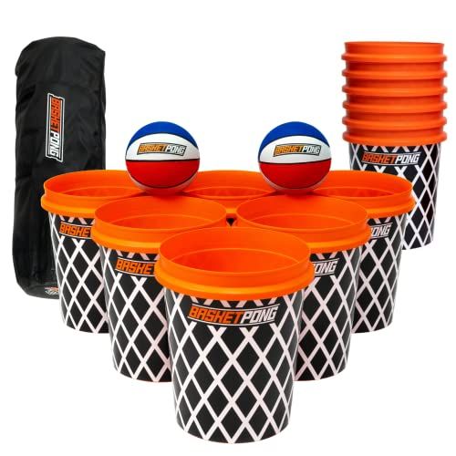 BasketPong Giant Yard Pong Basket Ball Game