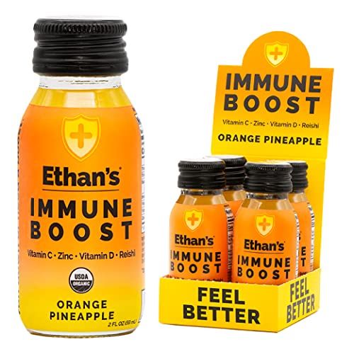 Organic Immune Boost Shots in Orange Pineapple (4-Pack)