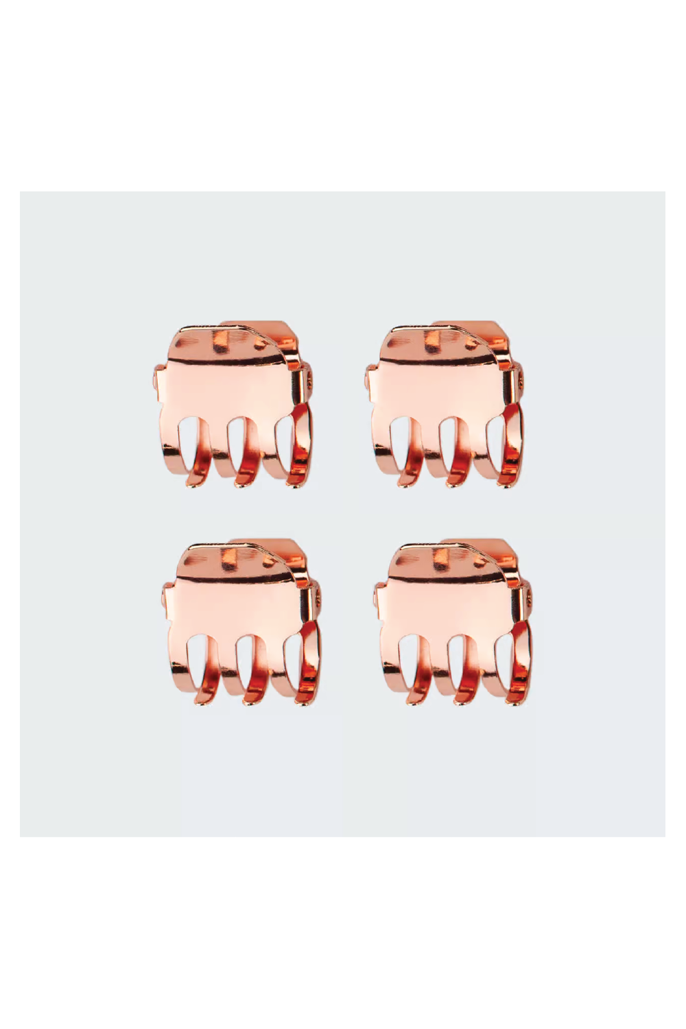 Kitsch Mini Claw Clips Square Rose Gold