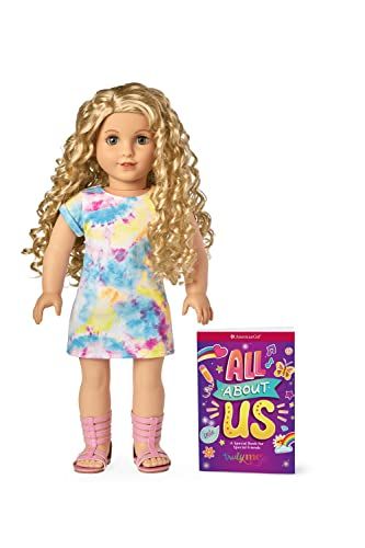 Doll 115 with Gray Eyes and Curly Blonde Hair