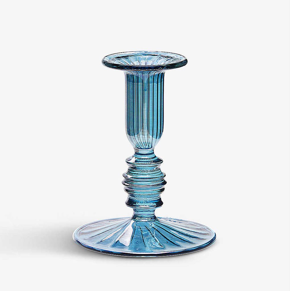 Ocean Glass Candle Holder  