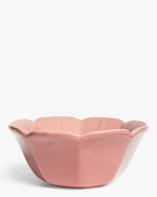 Scalloped Earthenware Bowl