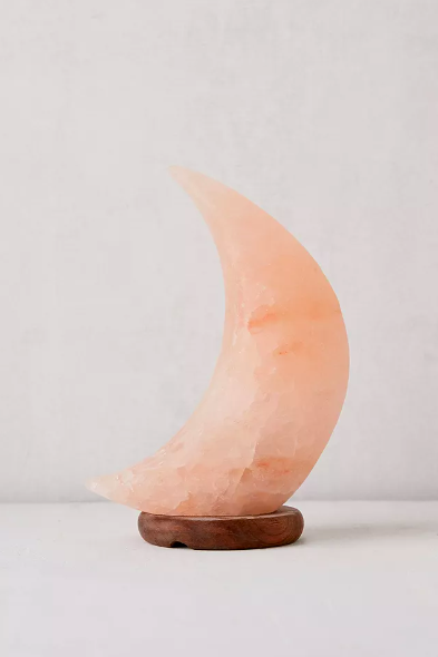 crescent salt lamp