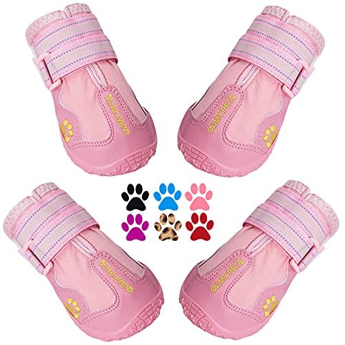 QUMY Dog Boots Paw Protectors