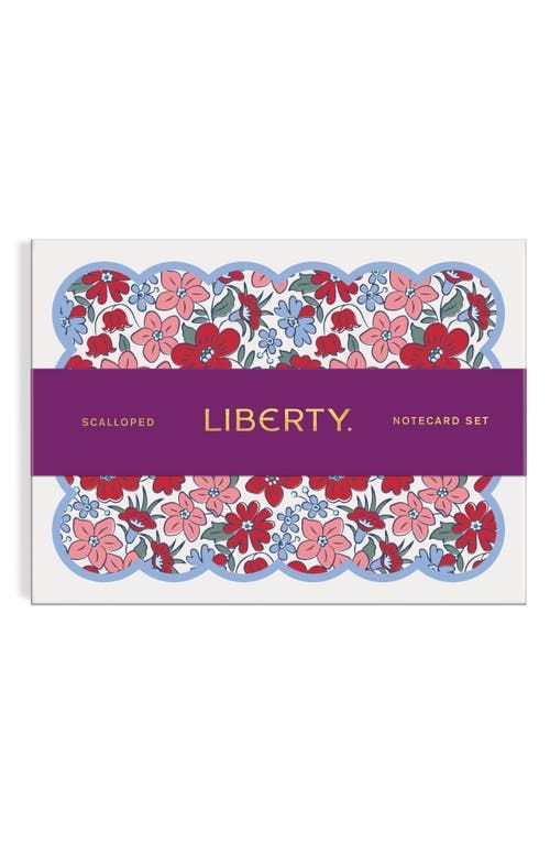 Liberty Scallped Note Card Set 