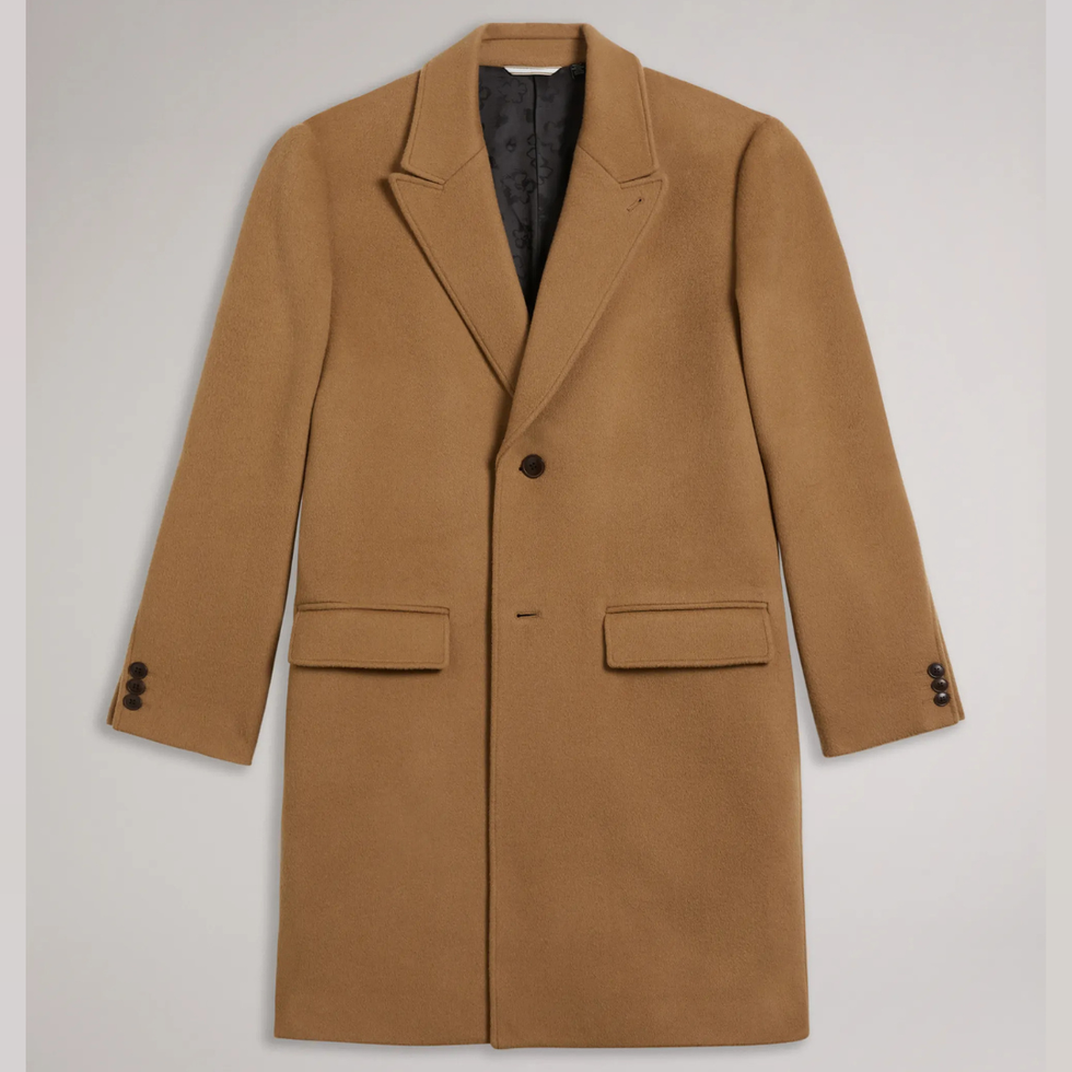 Pure Wool Single Breasted Overcoat