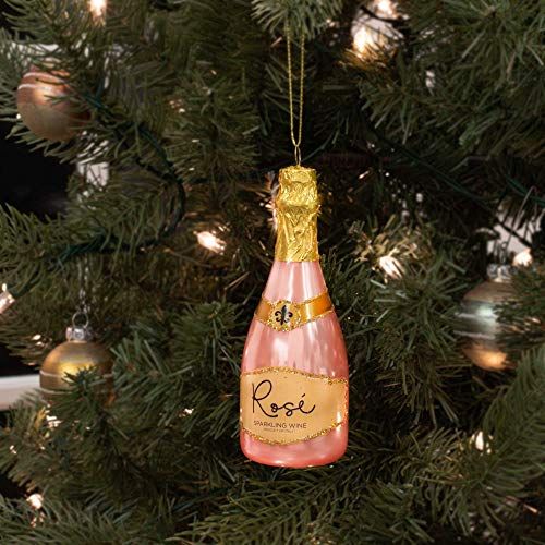 Rosé Sparkling Wine Ornament