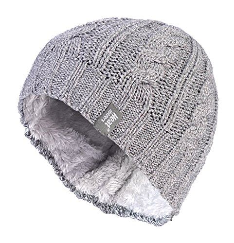 Thermal Fleece Cable Knit Winter Hat