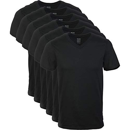 Black V-Neck T-Shirts (6-Pack)