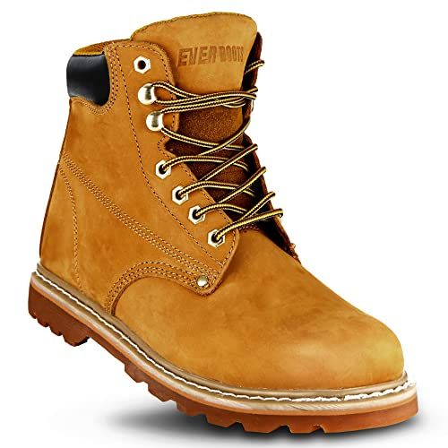 Soft Toe Leather Work Boots