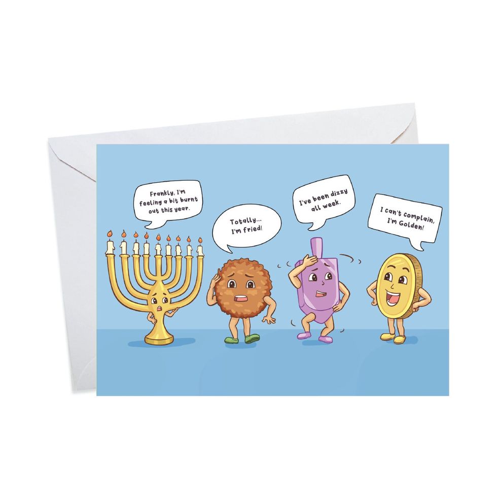 Hanukkah Cartoon Card