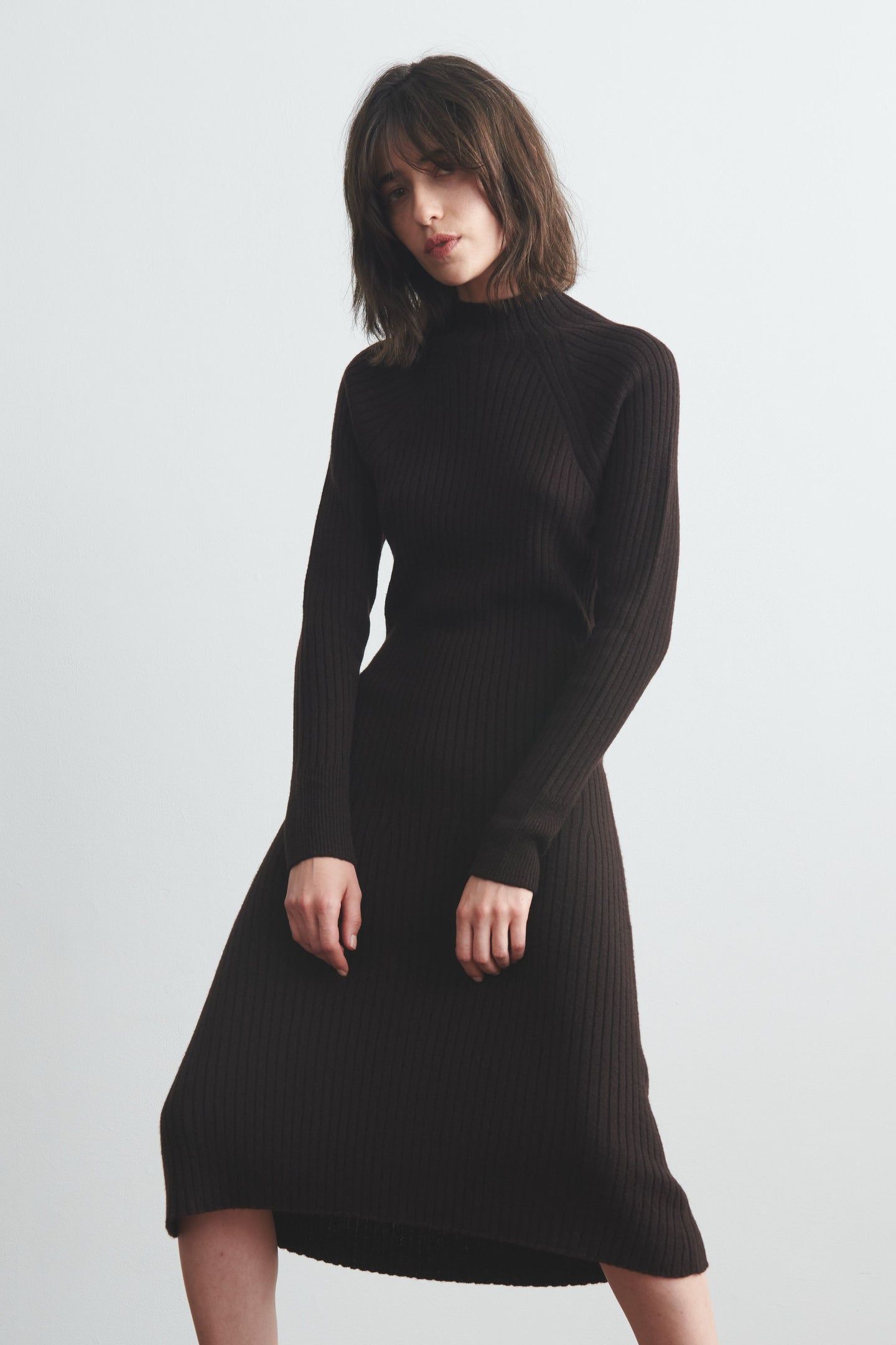 Mockneck Sweater Dress