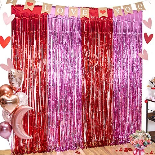Valentines Fringe Curtains 