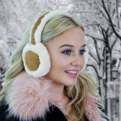 Women Winter Earmuffs, Foldable Ear Muffs, Cold Weather Fluffy Earmuffs  Winter Warm Headband Cute Ear Warmers