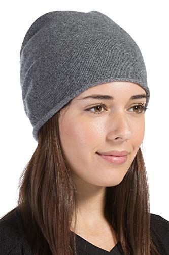 100% Pure Cashmere Winter Slouchy Beanie