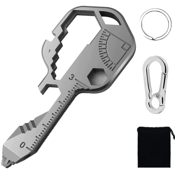 24-in-1 Key Shaped Pocket Tool