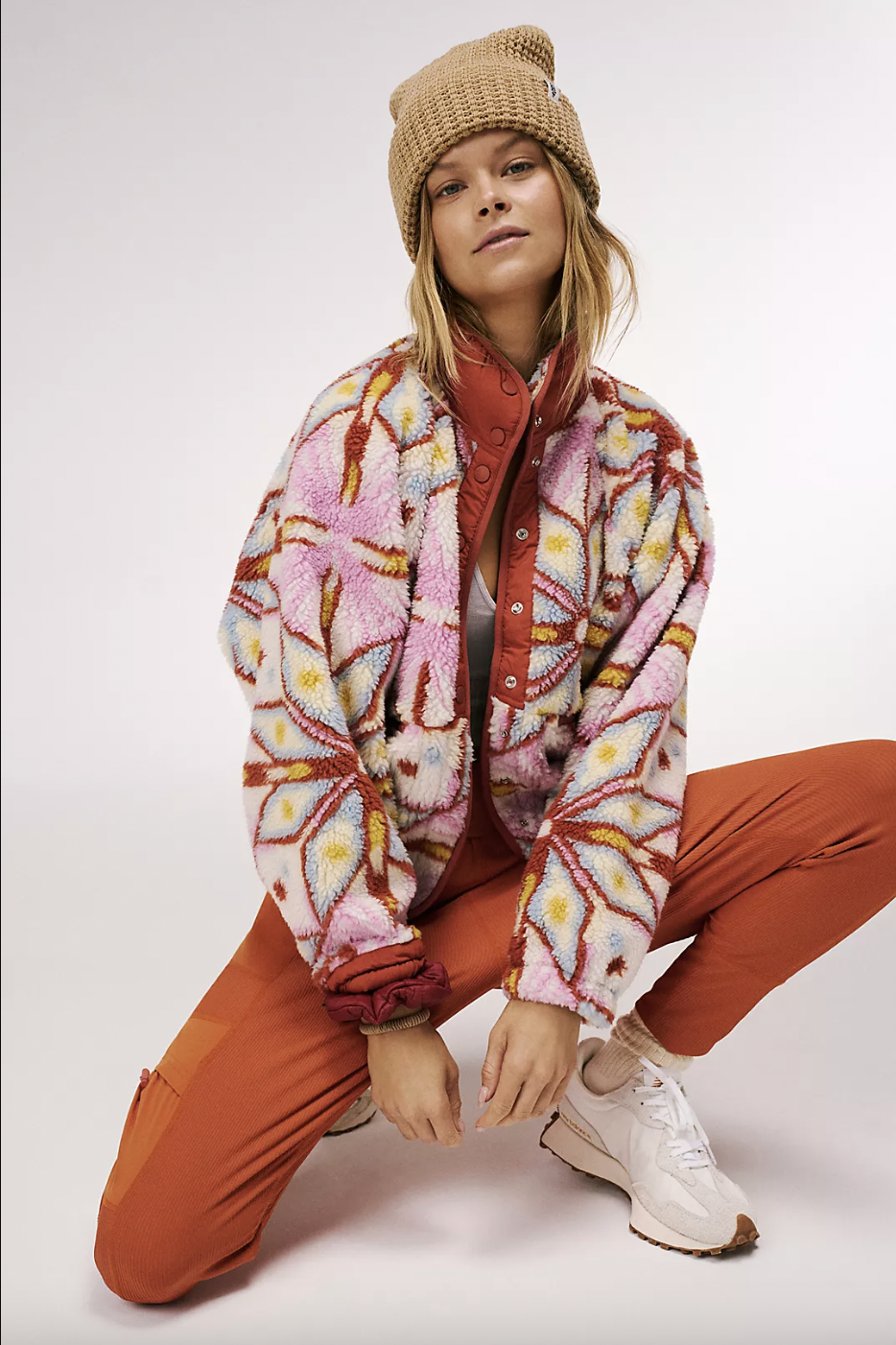 Hit The Slopes Printed Fleece Jacket