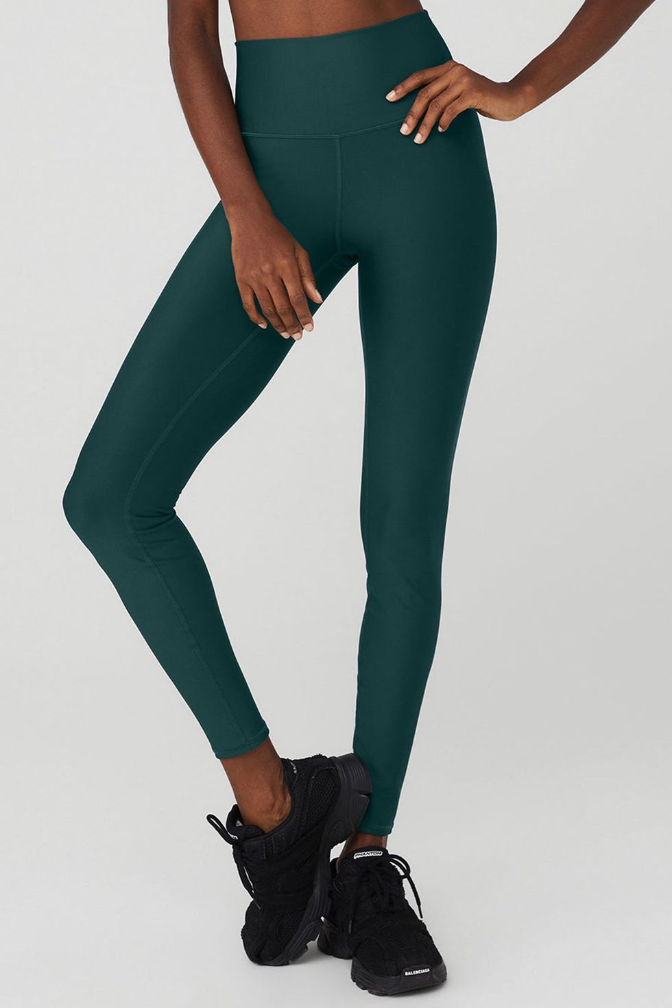 Alo Yoga High Waisted Airlift Legging In Green