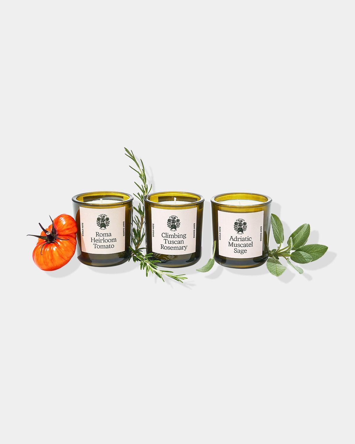 Tomato, Sage & Rosemary Scented Candles