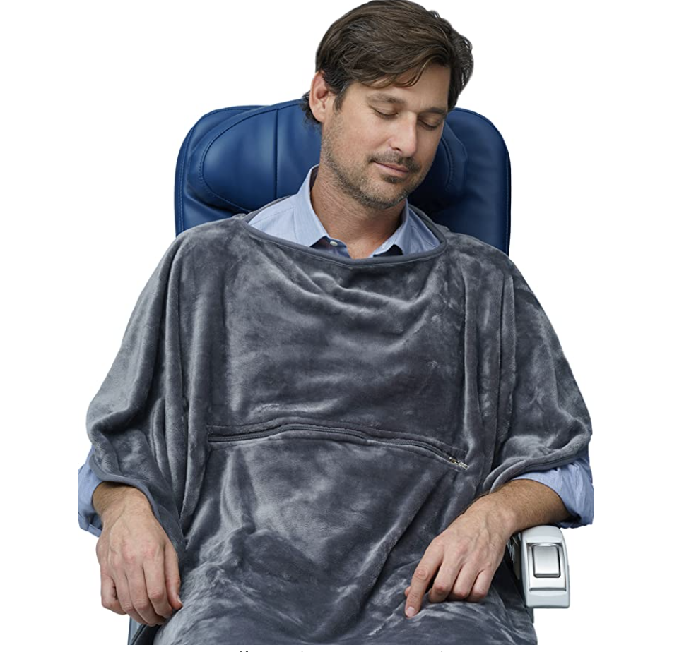 4-in-1 Premier Class Travel Blanket with Zipped Pocket