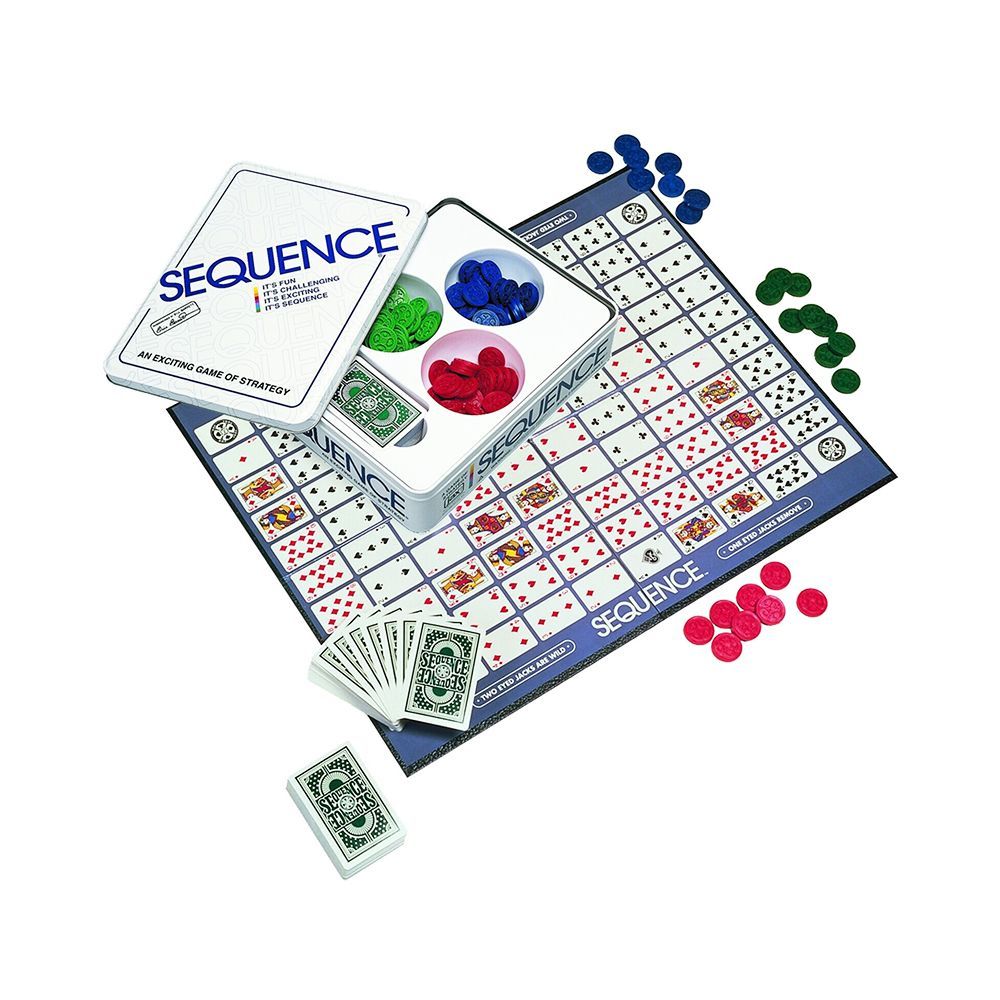 Original SEQUENCE Game with Folding Board, Cards and Chips