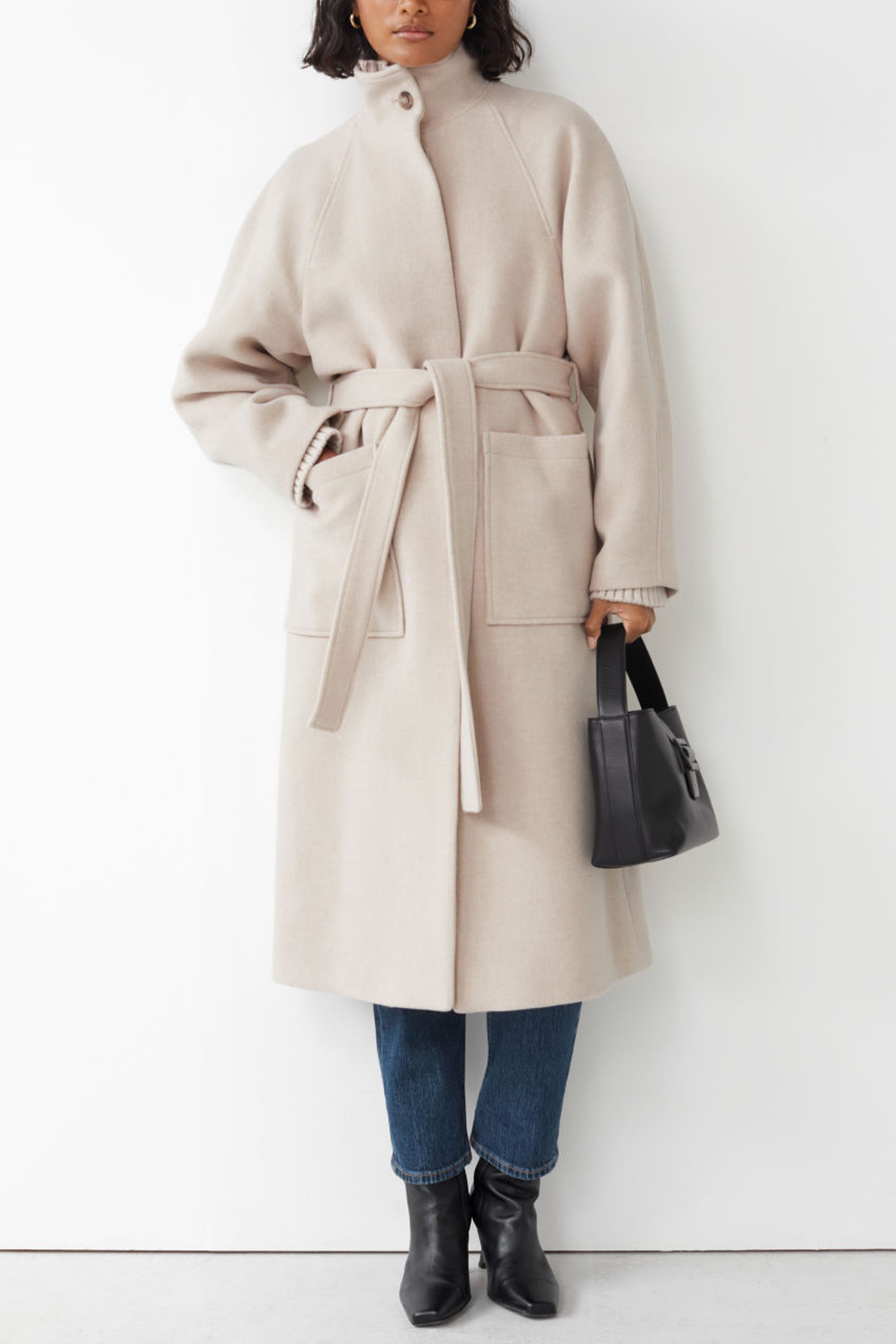 Relaxed Belted Wool Coat