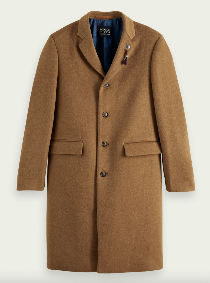 Classic Wool-Blend Overcoat