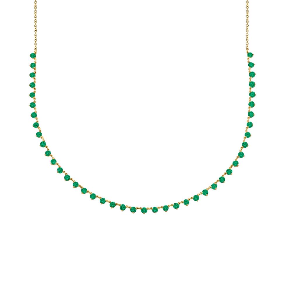 Emerald Floating Necklace
