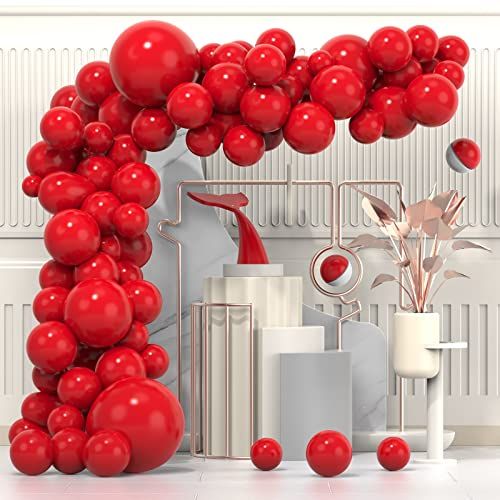 Red Latex Balloon Arch Kit
