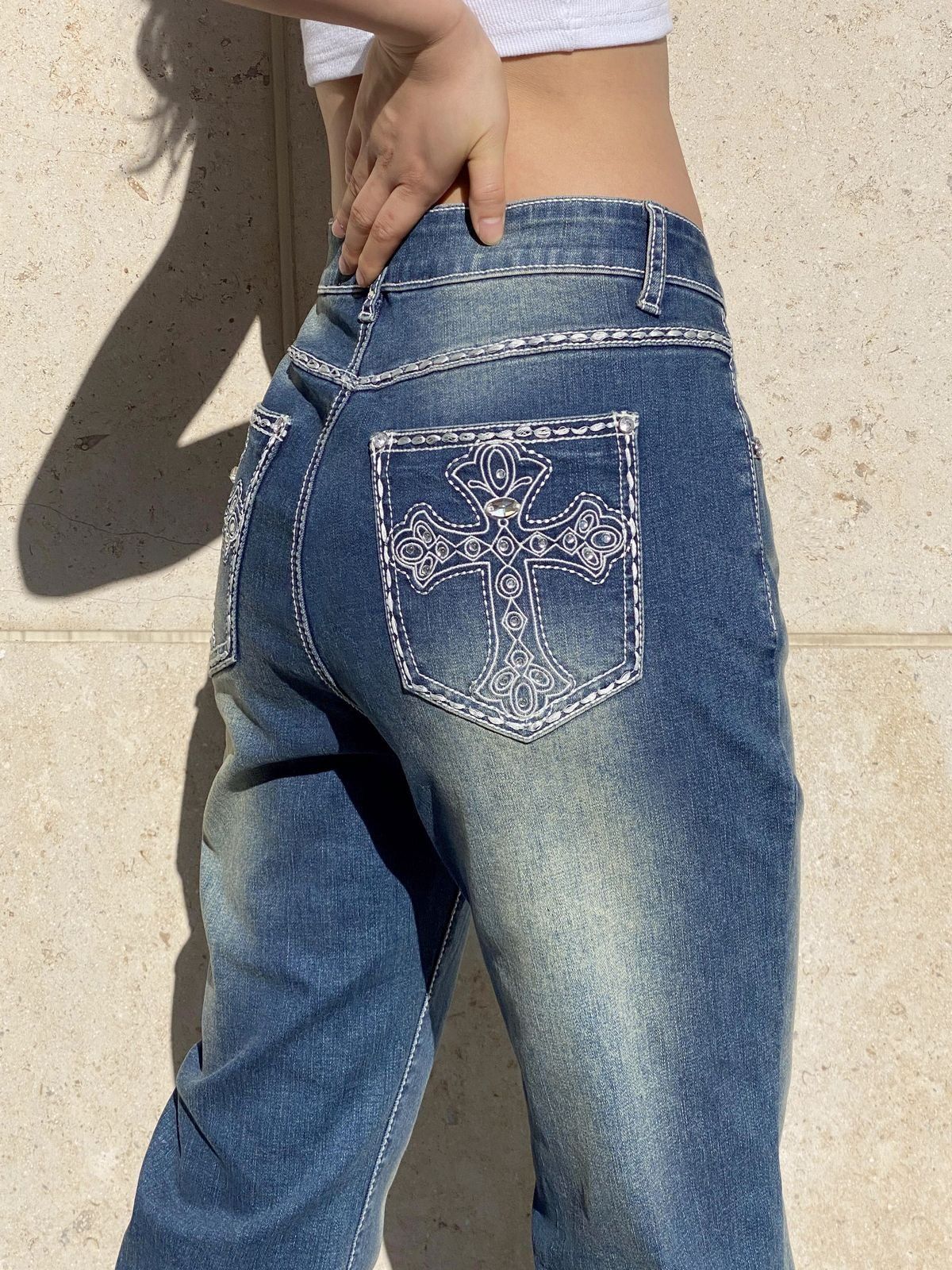 Chrome Hearts Flare Leg Jeans