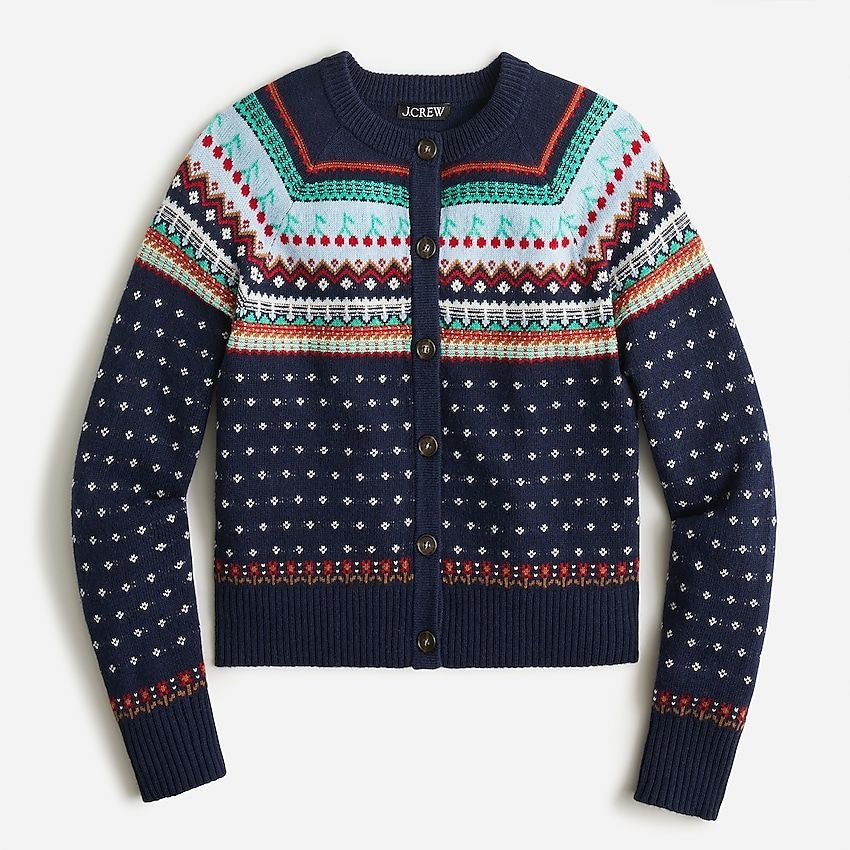 Fair Isle Cardigan Sweater