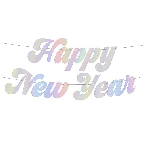 New Year's Eve Iridescent Party Banner