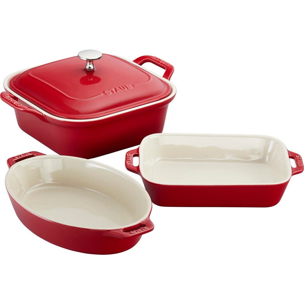 4-Piece Ceramic Baking Dish Set