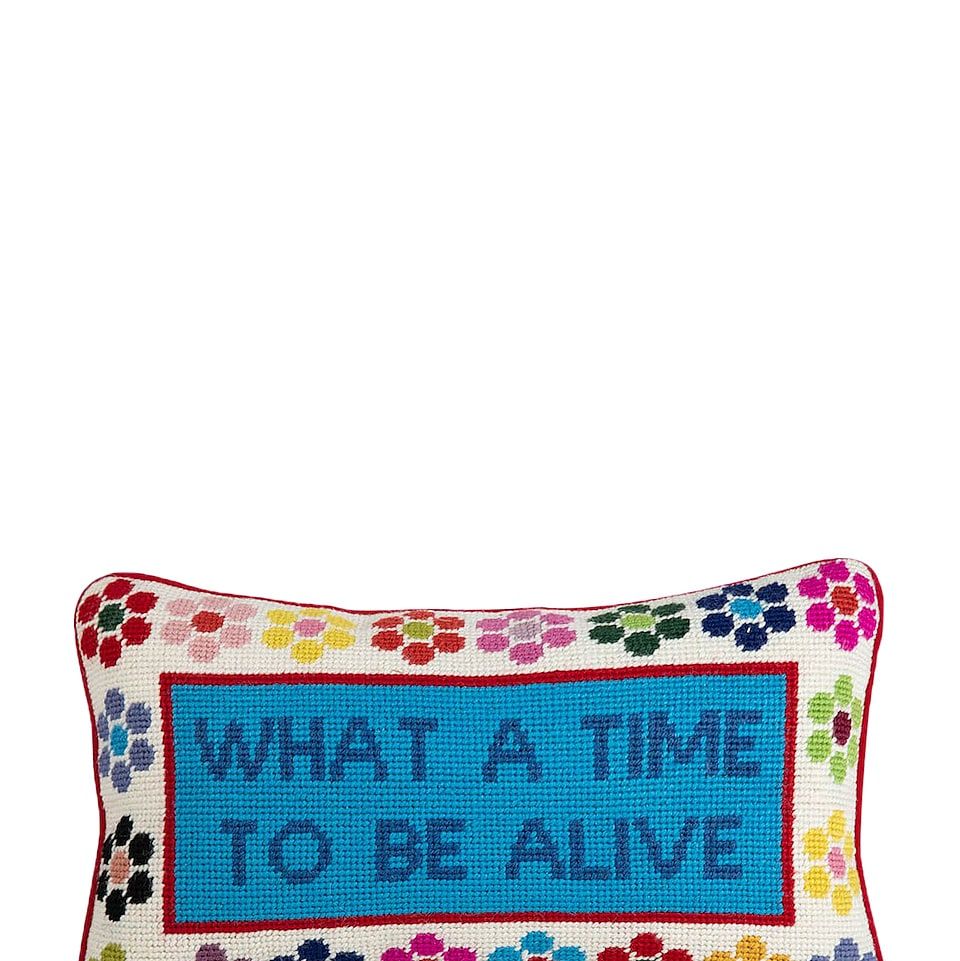 What A Time Needlepoint Pillow