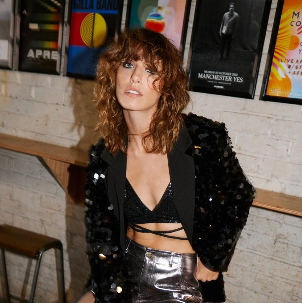 Nasty Gal Disc Sequin Single Breasted Blazer