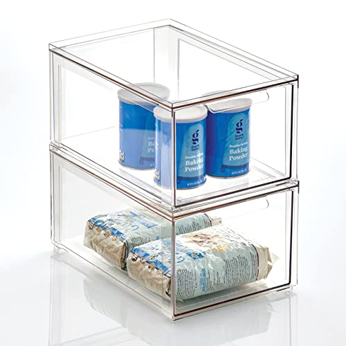 Stackable Bins with Drawers