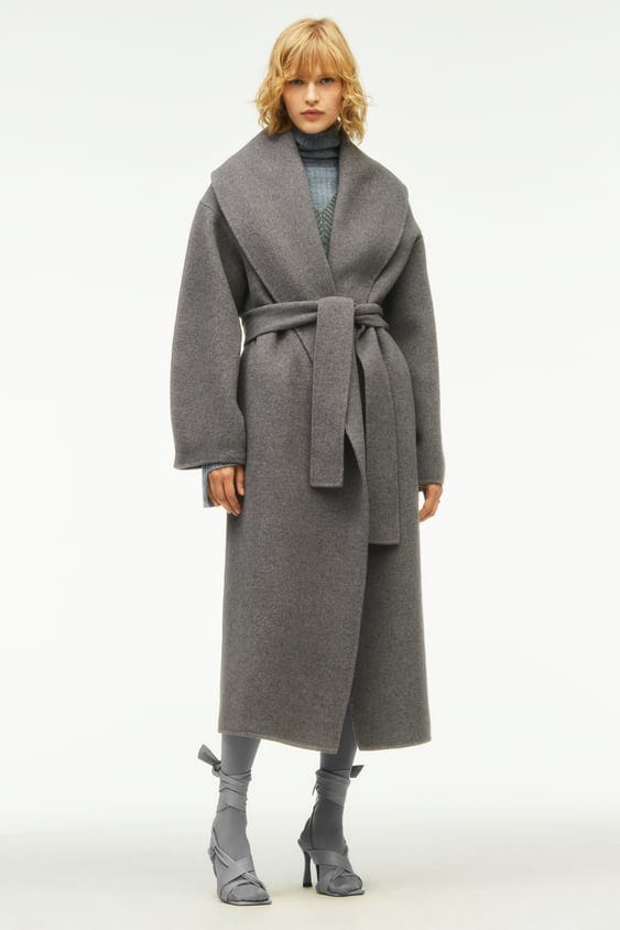 Zara Cashmere Wool Coat Limited Edition 