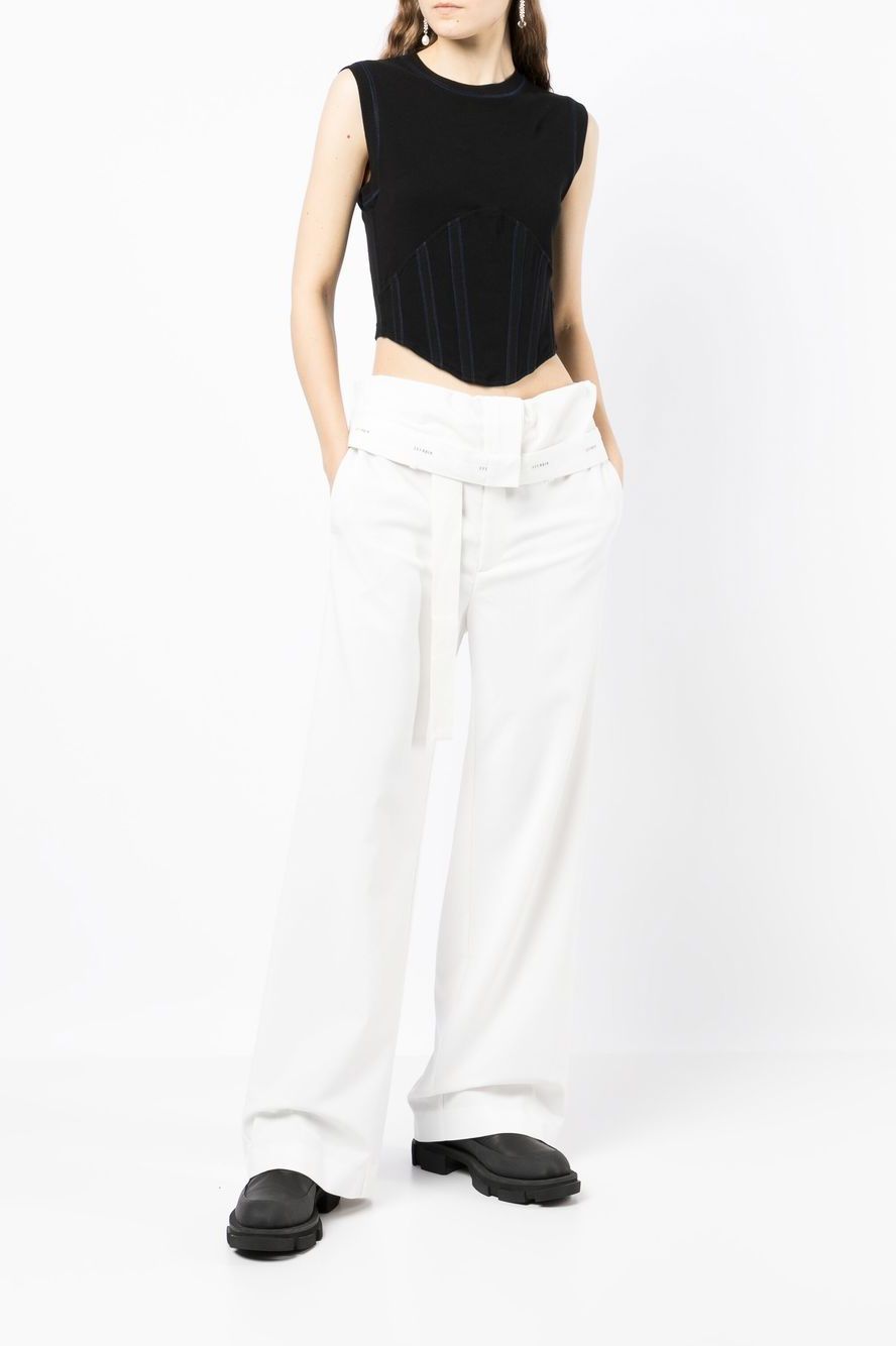 Dion Lee Foldover Wide Leg Trousers