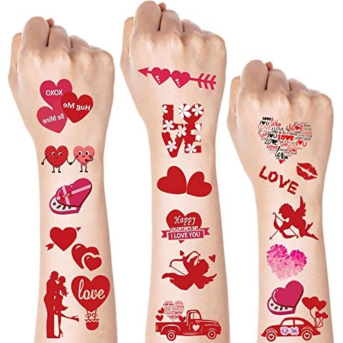 Valentines Temporary Tattoos S